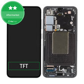 Wyświetlacz do Samsung S24 S921B, Ekran dotykowy z ramką, Onyx Black, TFT