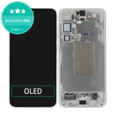 Wyświetlacz OLED dla Samsung S24 Plus S926B, Ekran dotykowy z ramką, Marble Grey