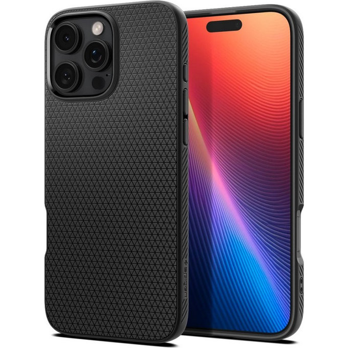 Etui do iPhone 16 Pro Max, Liquid Air, Matte Black, Spigen