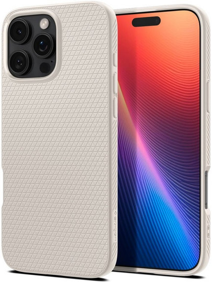 Etui do iPhone 16 Pro Max, Liquid Air, Natural Titanium, Spigen