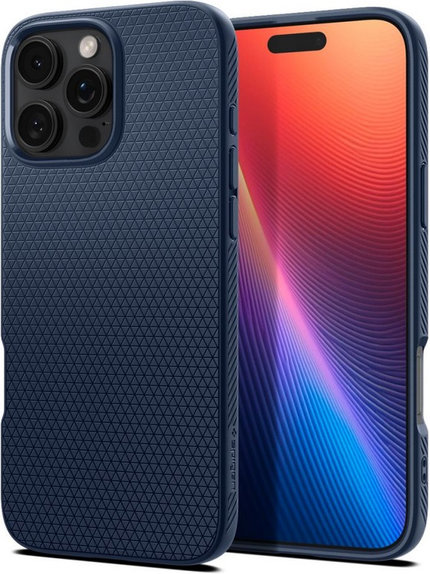 Etui do iPhone 16 Pro, Liquid Air, Navy Blue, Spigen