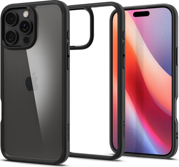Etui do iPhone 16 Pro, Ultra Hybrid, Matte Black, Spigen