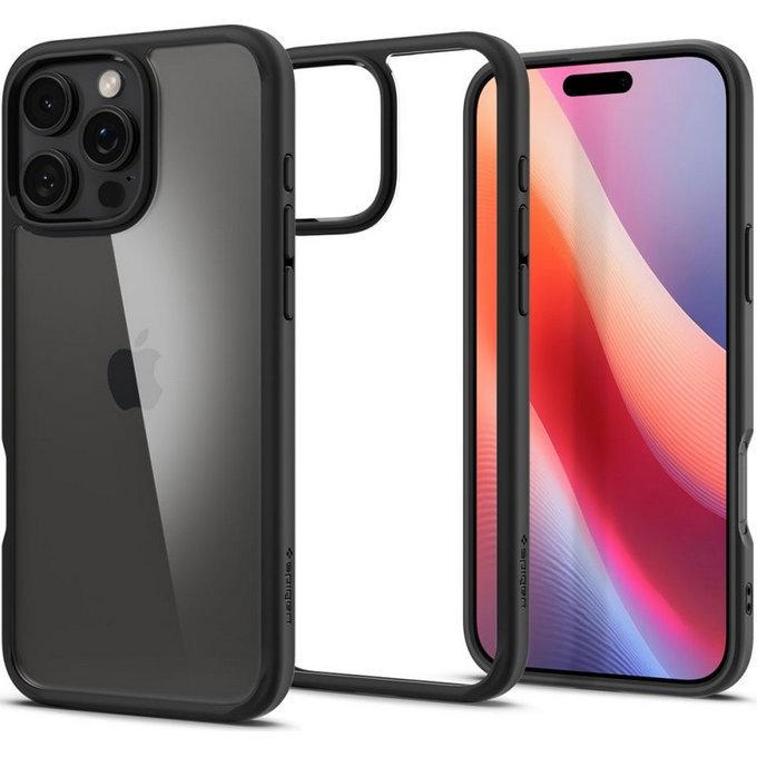 Etui do iPhone 16 Pro, Ultra Hybrid, Matte Black, Spigen