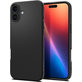 Etui do iPhone 16, Liquid Air, Matte Black, Spigen
