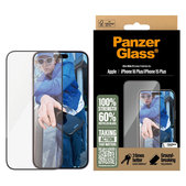 Szkło hartowane UWF z aplikatorem do iPhone 16 Plus/15 Plus, Czarne, PanzerGlass