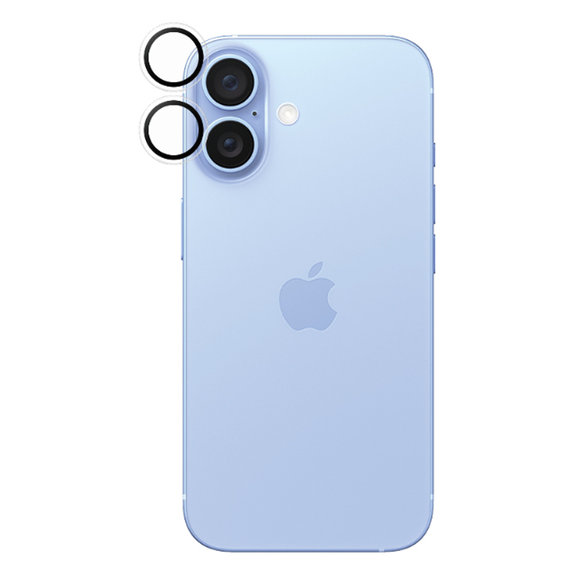 Ochraniacz obiektywu aparatu Hoops do iPhone 16, 16 Plus, Przezroczysty, Transparent, PanzerGlass