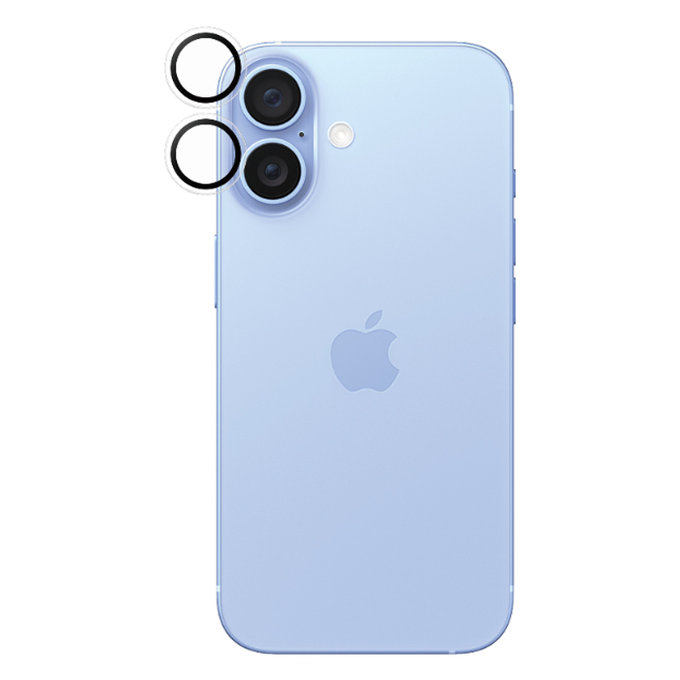 Ochraniacz obiektywu aparatu Hoops do iPhone 16, 16 Plus, Przezroczysty, Transparent, PanzerGlass