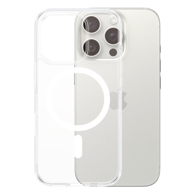 Etui z MagSafe do iPhone 16 Pro, HardCase, Przezroczysty, Transparent, PanzerGlass