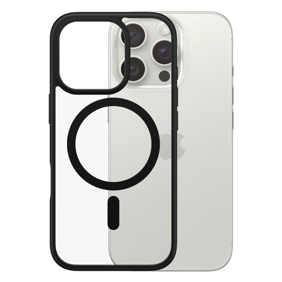 Etui z MagSafe do iPhone 16, HardCase, Czarny, Black, PanzerGlass