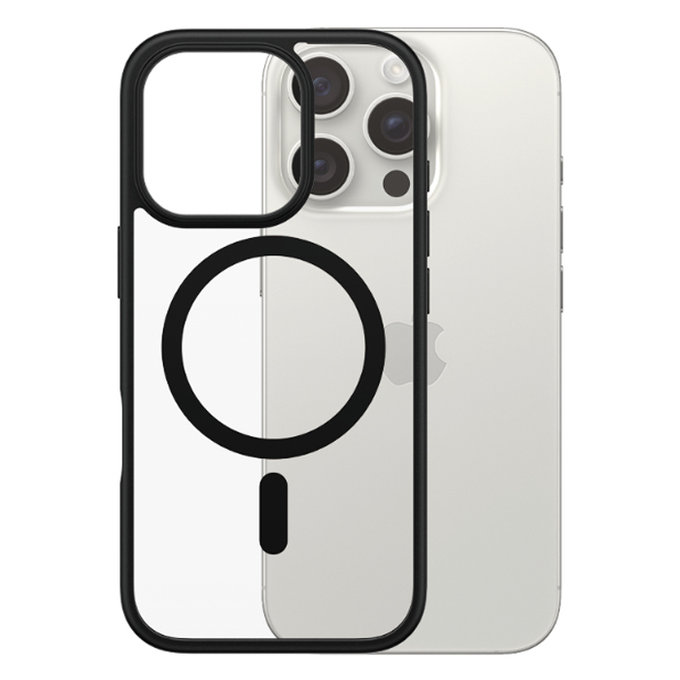 Etui z MagSafe do iPhone 16, HardCase, Czarny, Black, PanzerGlass