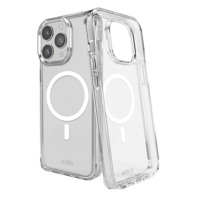 Etui z MagSafe do iPhone 16 Pro Max, Light Mag, Przezroczysty, Transparent, SBS