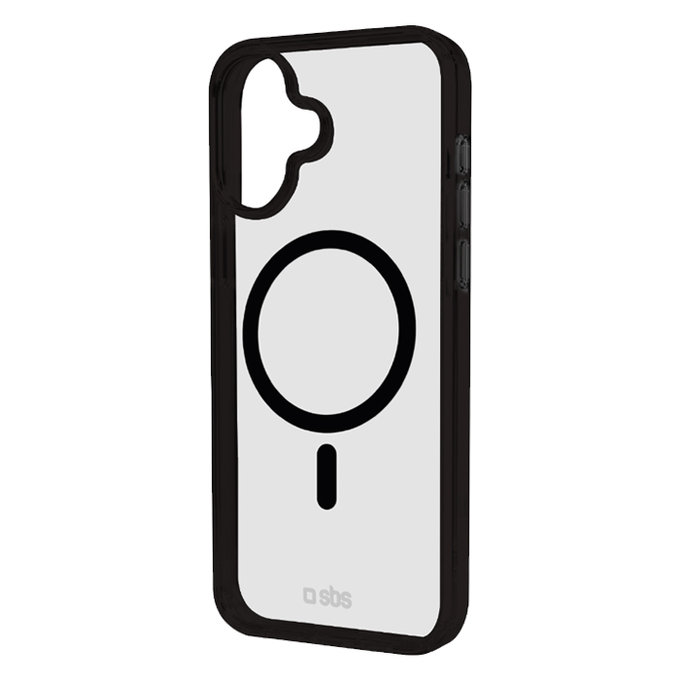 Etui z MagSafe do iPhone 16, Mag Frame, Czarny, Black, SBS