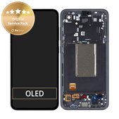 Wyświetlacz do Samsung S24 FE, Ekran dotykowy z ramką, GH82-35848A, Grafitowy, Graphite, Genuine Service Pack