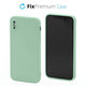 Etui Silikonowe do iPhone X, XS, zielony, green, FixPremium