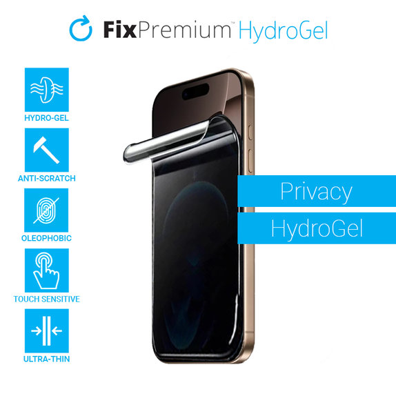 FixPremium - Privacy Screen Protector do Apple iPhone 16 Pro Max