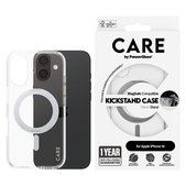 Etui Kickstand z MagSafe do iPhone 16, Srebrne, CARE