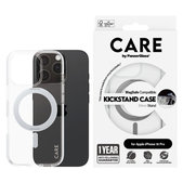 Etui Kickstand z MagSafe do iPhone 16 Pro, Srebrne, CARE