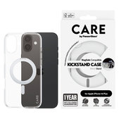 Etui Kickstand z MagSafe do iPhone 16 Plus, Srebrne, CARE