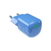 Ladowarka MiniPro USB-C, GaN, 20W, blue lagon, PURO