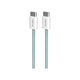 Kabel USB-C / USB-C, 60W, Fabrik FABK4, 1,5 m, island mist, PURO