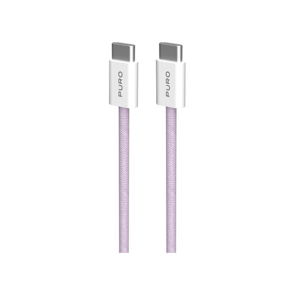 Kabel USB-C / USB-C, 60W, Fabrik FABK4, 1,5 m, coraltastic, PURO