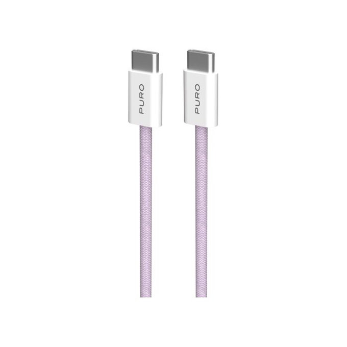 Kabel USB-C / USB-C, 60W, Fabrik FABK4, 1,5 m, coraltastic, PURO