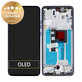 Wyświetlacz do Motorola Edge 50 Neo, Ekran dotykowy z ramką, Nautical Blue, 5D68C28686, Genuine Service Pack