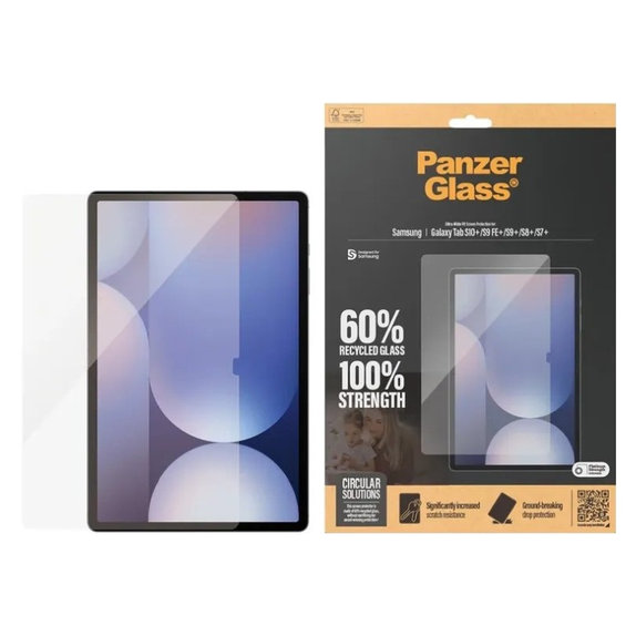 Szkło hartowane UWF do Samsung Galaxy Tab S8/S9 Plus, Przezroczyste, PanzerGlass