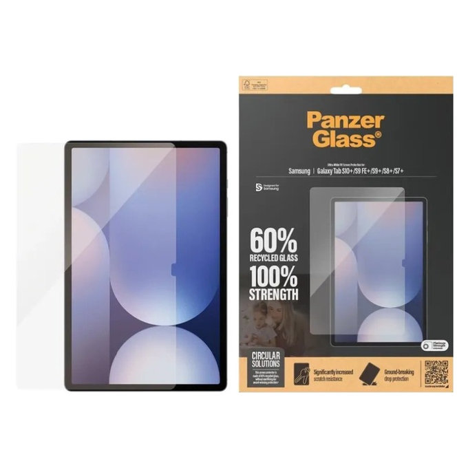 Szkło hartowane UWF do Samsung Galaxy Tab S8/S9 Plus, Przezroczyste, PanzerGlass