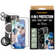 Bundle Hoops + Szkło hartowane UWF + Hard Case + Magnetic Ring Mount do iPhone 16 Pro, PanzerGlass