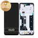 Wyświetlacz do Motorola Moto G35 5G, Ekran dotykowy z ramką, Czarny, Black, 5D68C28856, Genuine Service Pack