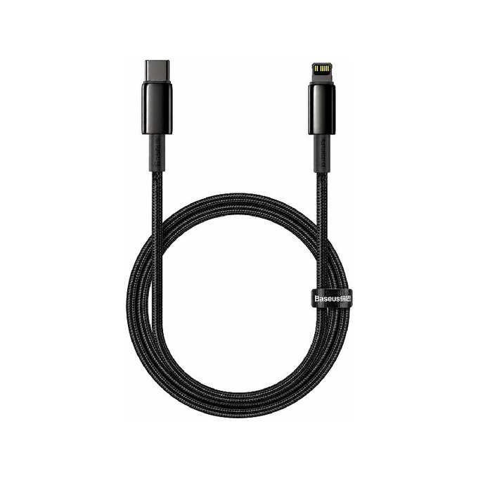 Kabel Lightning/USB-C, 1.5m | czarny | black | Baseus