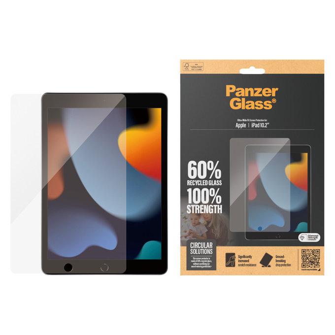 Szkło hartowane UWF do iPad 10,2'' (2019-2021), Przezroczyste, PanzerGlass