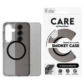 Etui Smokey z czarnym QI do Samsung Galaxy S25, Czarne, PanzerGlass