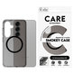 Etui Smokey z czarnym QI do Samsung Galaxy S25, Czarne, PanzerGlass