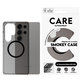 Etui Smokey z czarnym QI do Samsung Galaxy S25 Ultra, Czarne, PanzerGlass