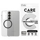Etui Urban Combat z czarnym QI do Samsung Galaxy S25+, Przezroczyste, PanzerGlass