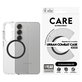 Etui Urban Combat z czarnym QI do Samsung Galaxy S25, Przezroczyste, PanzerGlass