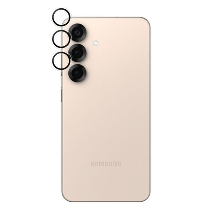Ochrona obiektywu tylnej kamery do Samsung S25, Hoops, Przezroczysty, Transparent, PanzerGlass