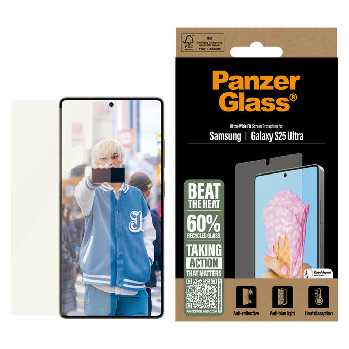 Szkło hartowane UWF All-in-One z aplikatorem do Samsung Galaxy S25 Ultra, Przezroczyste, PanzerGlass