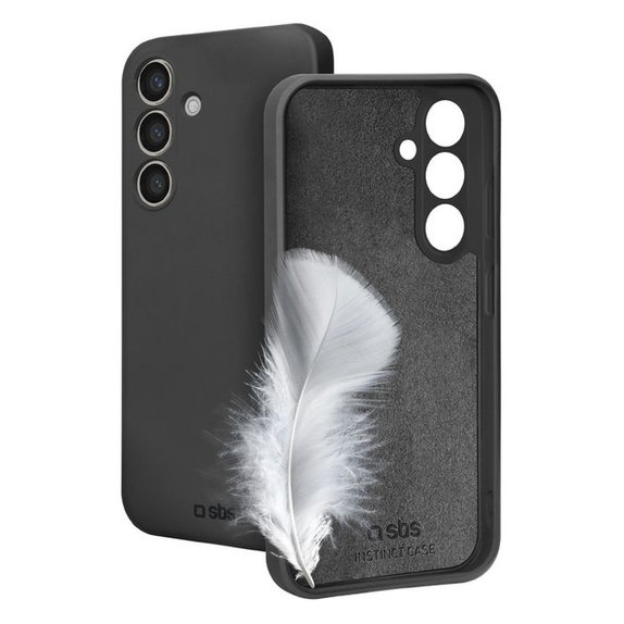Etui do Samsung Galaxy S25+, Instinct, Czarny, Black, SBS