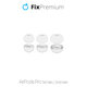 Wymienne gumki do AirPods Pro - zestaw 3 szt (L, S, XS), Biały, White, FixPremium