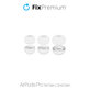 Wymienne gumki do AirPods Pro - zestaw 3 szt (L, S, XS), Biały, White, FixPremium