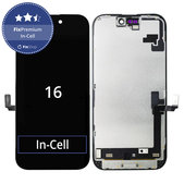 Wyświetlacz In-Cell FHD dla iPhone 16, Ekran dotykowy z ramką, FixPremium
