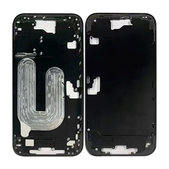 Ramka srodkowa do iPhone 16 Plus, Przyciski zasilania i głośności, Czarny, Black