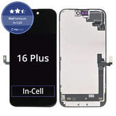 Wyświetlacz In-Cell FHD dla iPhone 16 Plus, Ekran dotykowy z ramką, FixPremium