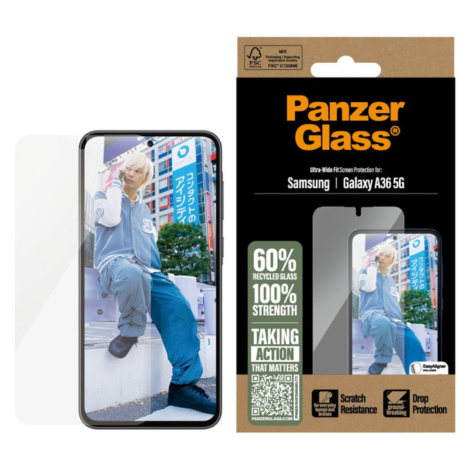 Szkło hartowane UWF do Samsung A36 5G, Przezroczysty, PanzerGlass