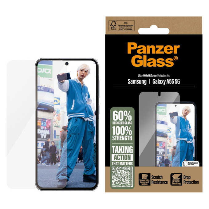 Szkło hartowane UWF do Samsung A56 5G, Przezroczysty, PanzerGlass