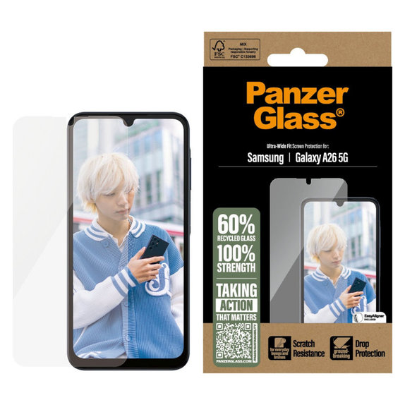 Szkło hartowane UWF do Samsung A26 5G, Przezroczysty, PanzerGlass