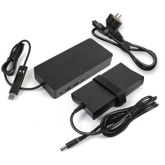 Stacja dokująca (USB-C) do Dell D6000, 130W Adapter, Refurbished